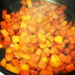 Cooking the Sweet Potatoes and Squash Cooking the Sweet Potatoes and Squash