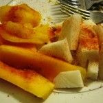 Papaya, Mango, and Jicama with Chili Powder