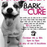 Bark for the Cure at Lazy Dog Café on October 18th