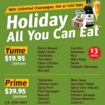 Unlimited Champagne and AYCE Holiday Specials at Gyu-Kaku Torrance
