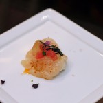 Scallop with Cauliflower Mousse.