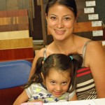 Long-time fan Amy and her darling daughter