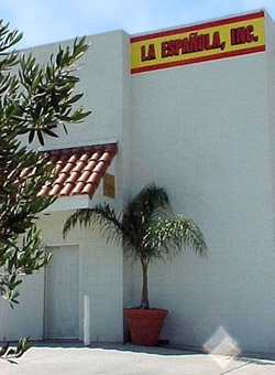 Exterior of La Espanola Meats grocery store.