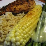 Grilled Corn, Grilled Asparagus