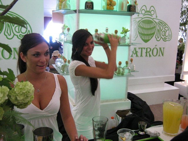 <p>Bartenders at the Patron Booth</p>