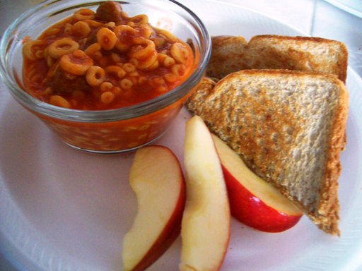 Grilled Cheese and SpaghettiO's