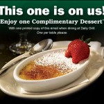 Free Dessert at Daily Grill