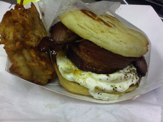Buttermilk Truck Hashbrowns and Breakfast Sandwich