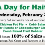 Daily Grill Sponsors “A Day For Haiti” Feb 3