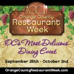 Orange County Restaurant Week Begins Sunday 9/26