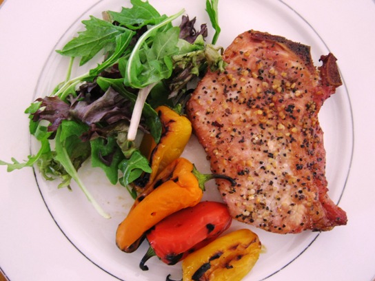 2010-10-09 - Cedar Plank Pork Chops 060
