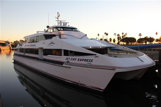The Jet Cat Express, one of the Catalina Express fleet's high speed catamarans.