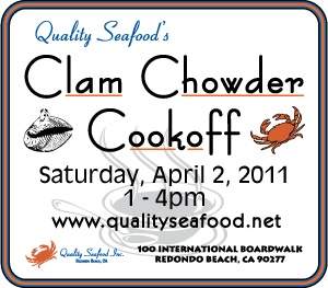 Quality Seafood Clam Chowder Cookoff, Saturday April 2, 2001, 1-4 PM