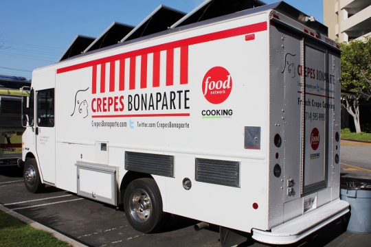 Truck View -- Lunch at Crepes Bonaparte