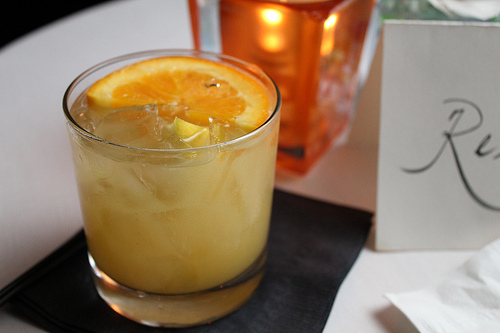 cali crush - el jimador tequila, fresh orange and lemon juice, agave ginger syrup