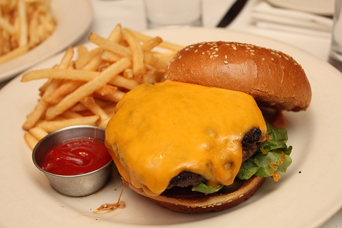Daily Grill's Cheeseburger Classic.