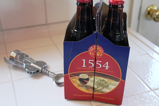 A Six Pack of new Belgium Brewing Company's 1554 Black Ale.