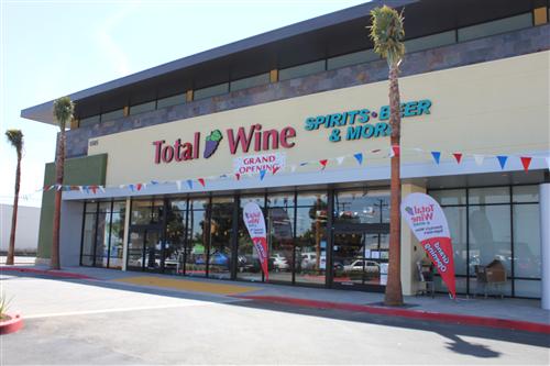 Total Wine & More in Redondo Beach is a beverage warehouse with extensive selections of wine, beer, and liquor.