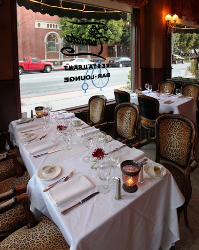 Antique Chairs with Leopard Print Inside La Traviata.