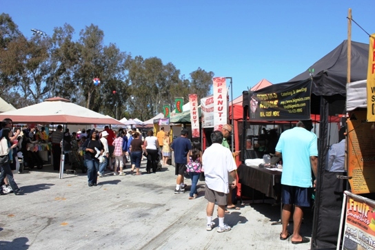 The Food Court at the East End of the Torrance Farmers Market.