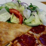 Trying Newman's Own Pizza with Salad (Video)