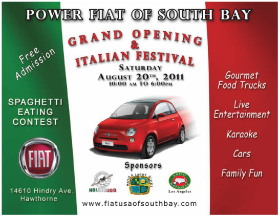 power fiat of south bay grand opening italian festival power fiat of south bay grand opening italian festival