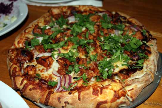 BBQ Chicken Pizza.