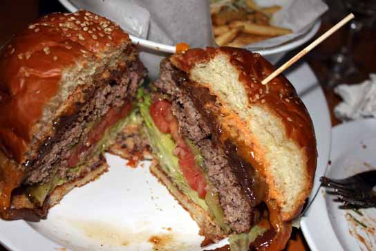 The Ultimate Burger – their name for it, not mine – and garlic-parmesan fries