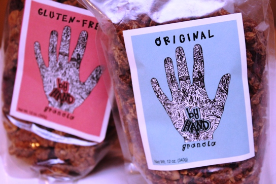 By Hand Granola comes in two varities: original and gluten free.