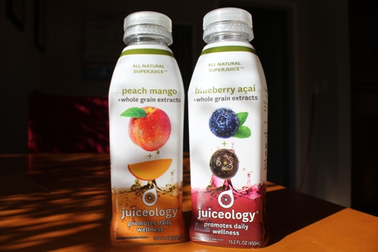 The Two Flavors We Tried: Peach Mango and Blueberry Açai.