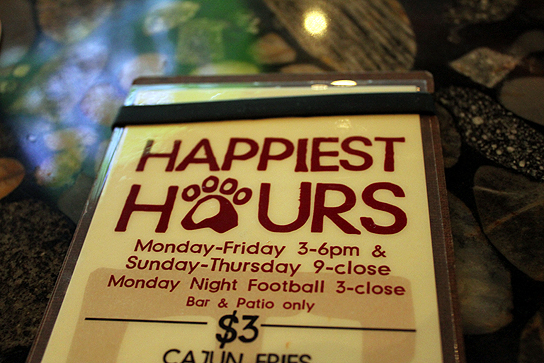 Happy Hour Menu at Lazy Dog Cafe, Torrance