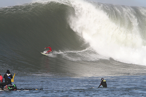 A Wave at Mavericks. Photo Credited to Rick Buchich on Flickr