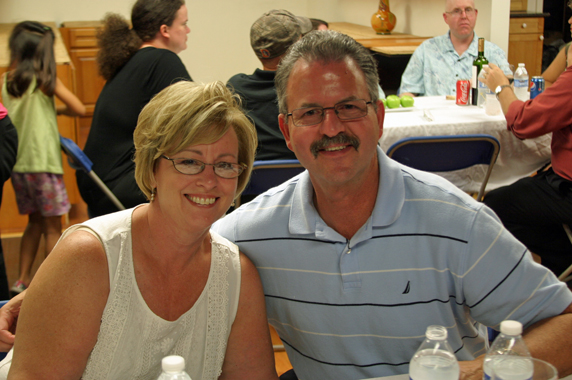 Keith, commissary owner, food truck event organizer and his wife Jan