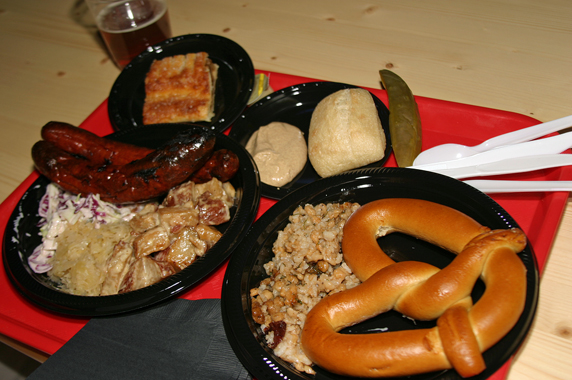 Great variety of traditional German fare