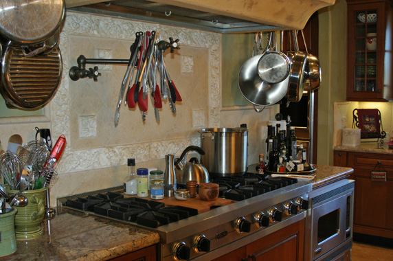The kitchen inside Clos Pepe.