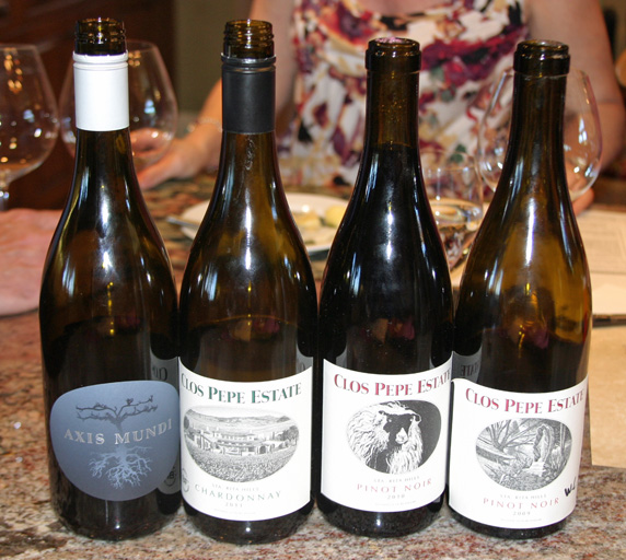 line-up for Clos Pepe