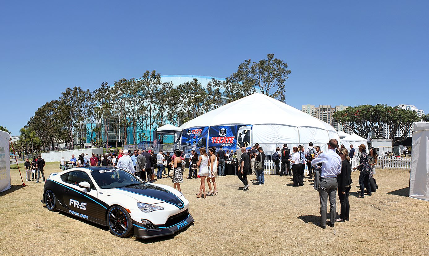 A back lot at the 39th Annual Toyota Grand Prix of Long Beach.