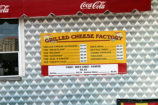 Plan your budget for the grilled cheese factory.