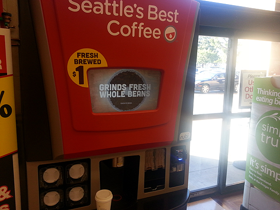 Rubi is basically a Seattle's Best Coffee vending machine.