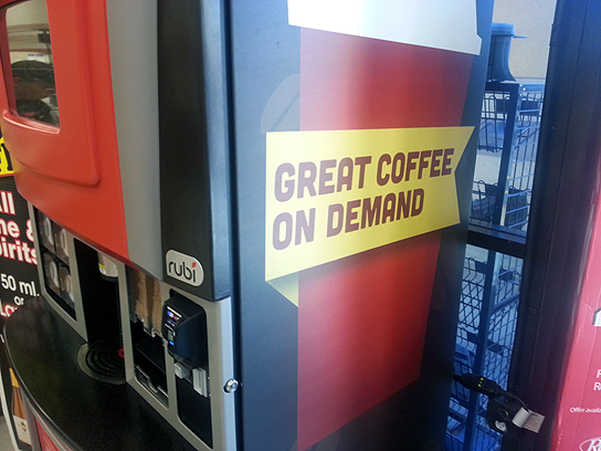 Rubi is basically a Seattle's Best Coffee vending machine.