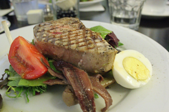 Seared ahi tuna nicoise