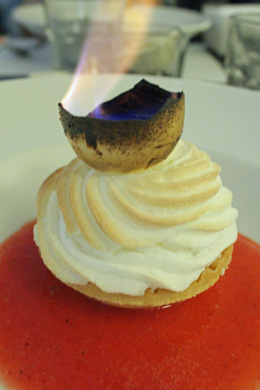 Baked Alaska - nice presentation - Photo courtesy of Jamie Gall