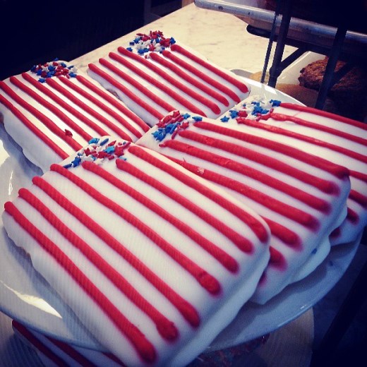 American Flag Cookies from Manhattan Beach Bread and Bagel