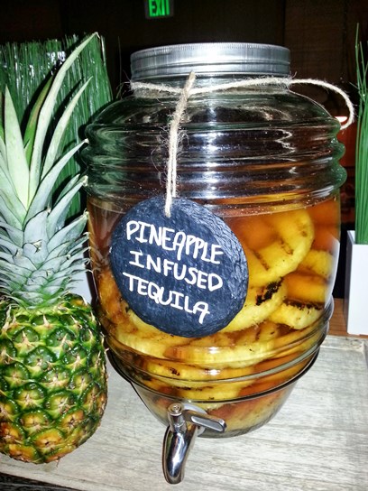 The tequila for the Makaha Maggie is made with pineapples that have been grilled and then steeped in the liquor for three days.