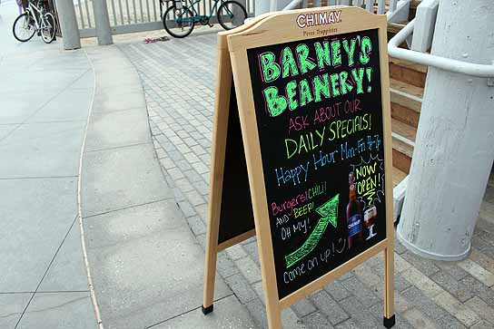 Barney's Beanery is a new addition to the Redondo Pier.