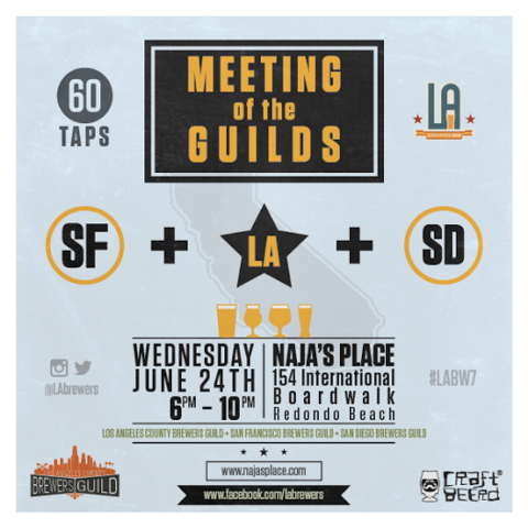 LA BEER WEEK 2015 NAJAs PLACE MEETING OF THE GUILDS POSTER