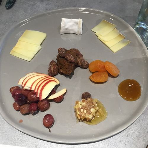 3 Cheese Plate with honey, nuts and fruit