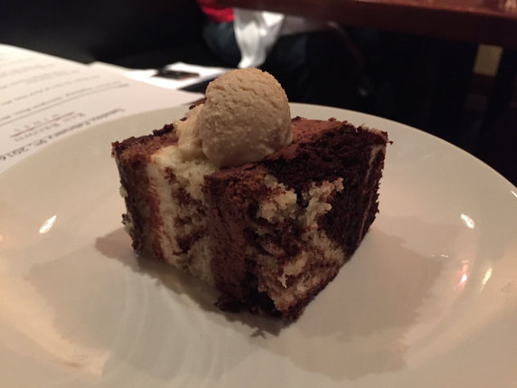 Tuxedo Cake with Homemade Peanut Butter Ice Cream