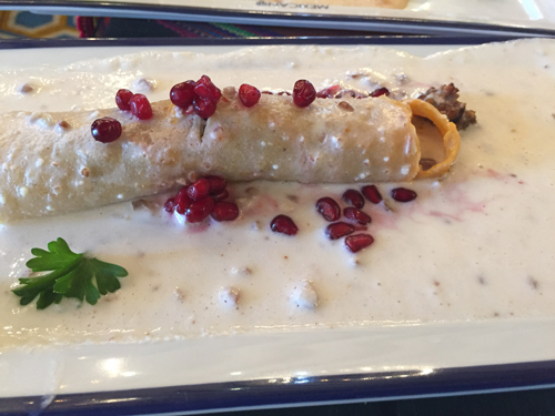 Enchilada en Nogada