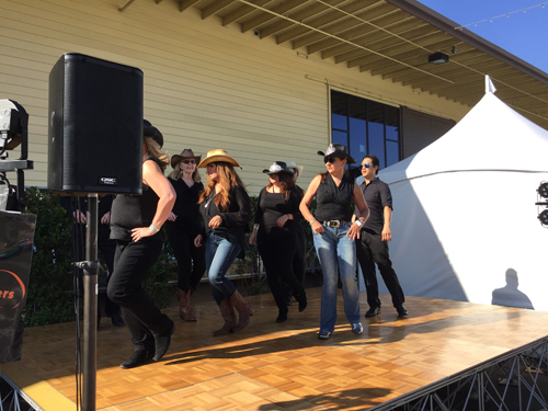 People's Place Pacers line dancers